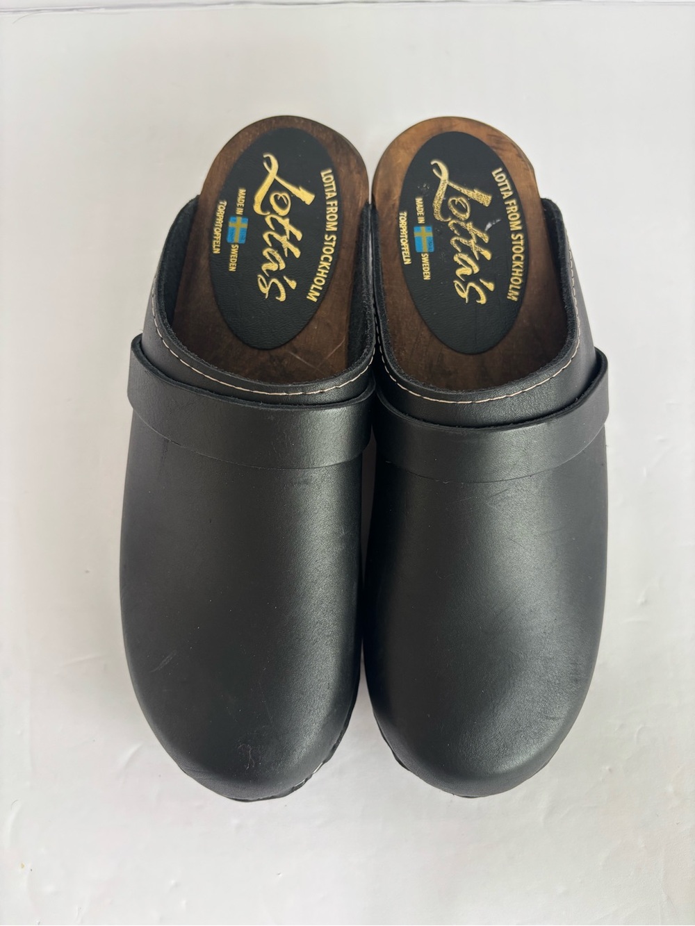 Lotta From Stockholm Black Clogs Size EU 38 - Picture 2 of 8